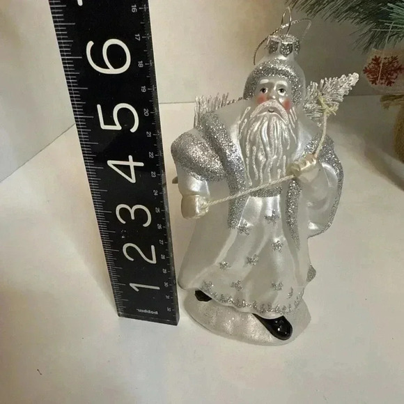 Robert Stanley Silver Tree Santa Christmas Tree Ornament Holiday‎ Decoration - Picture 7 of 8